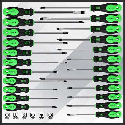 SWANLAKE 117PCS Magnetic Screwdrivers Set with Plastic Ranking,Tools for Men
