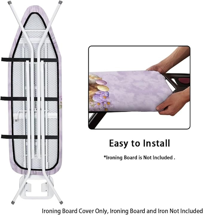 Yak and Easter Egg Bunny Ironing Board Cover and Pad
