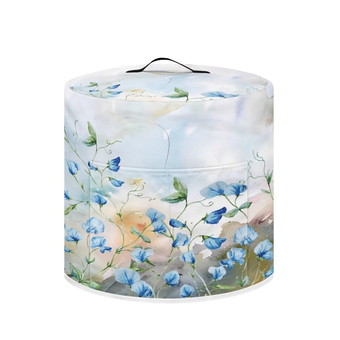 Tutolipy Floral Print Pressure Cooker Dust Cover Compatible with 6 Quart, Durable Dust Cover with Pocket