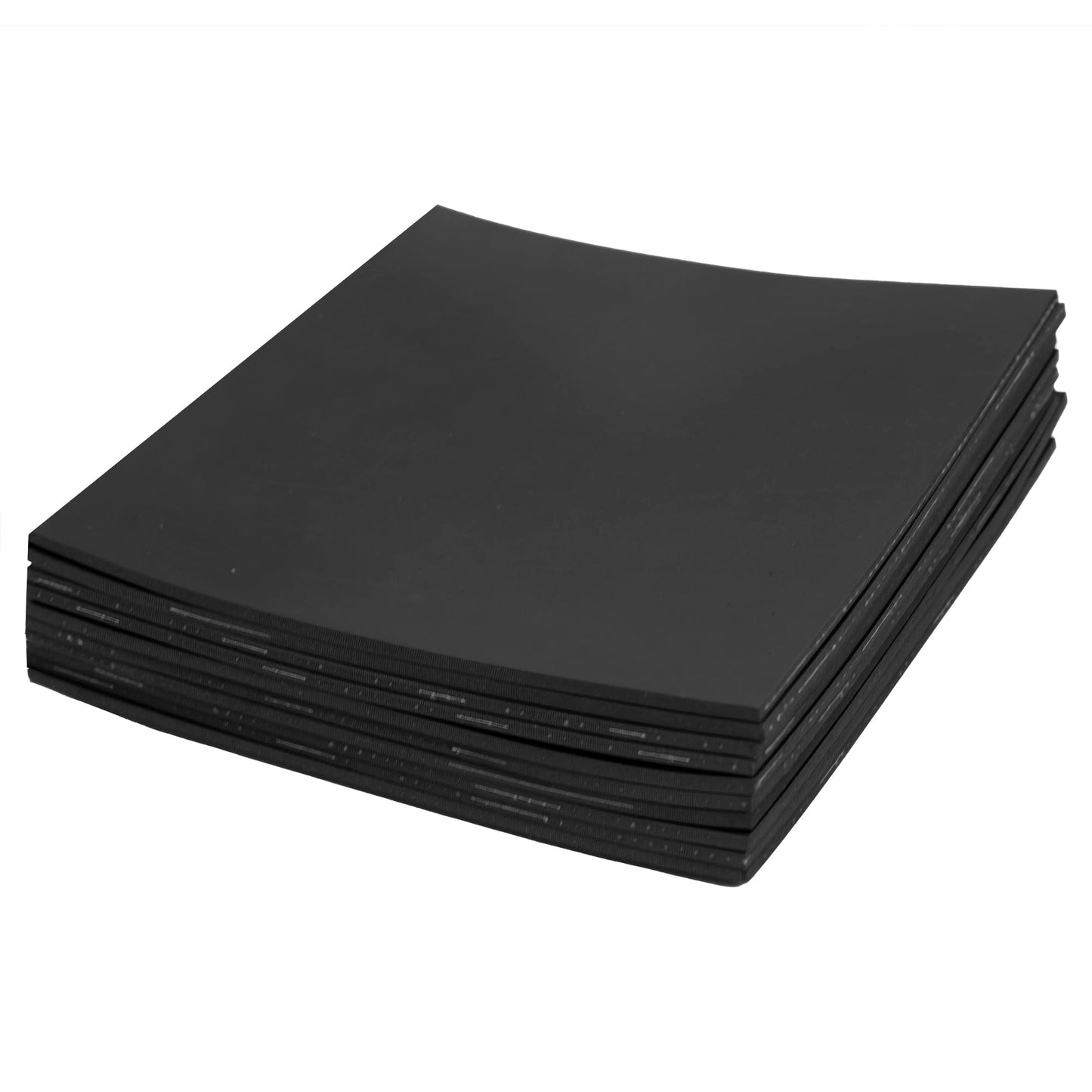 10-Pack Anti Vibration Pad, 6 x 6 x 1/8 inches, 2.7 pounds, Heavy Duty Rubber Anti-Vibration Isolation Pad for Air Compressor, HVAC, Air Conditioner Unit, Treadmill, Dryer and Washer