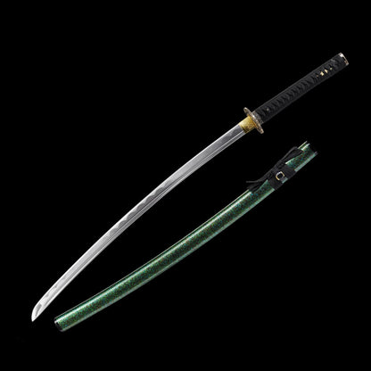 Authentic Handmade Forged Carbon Steel Japanese Samurai Sword - Full Tang, 40.55 Inches - Ideal for Outdoor Sports, Martial Arts Training, Decoration, Collection & Gift