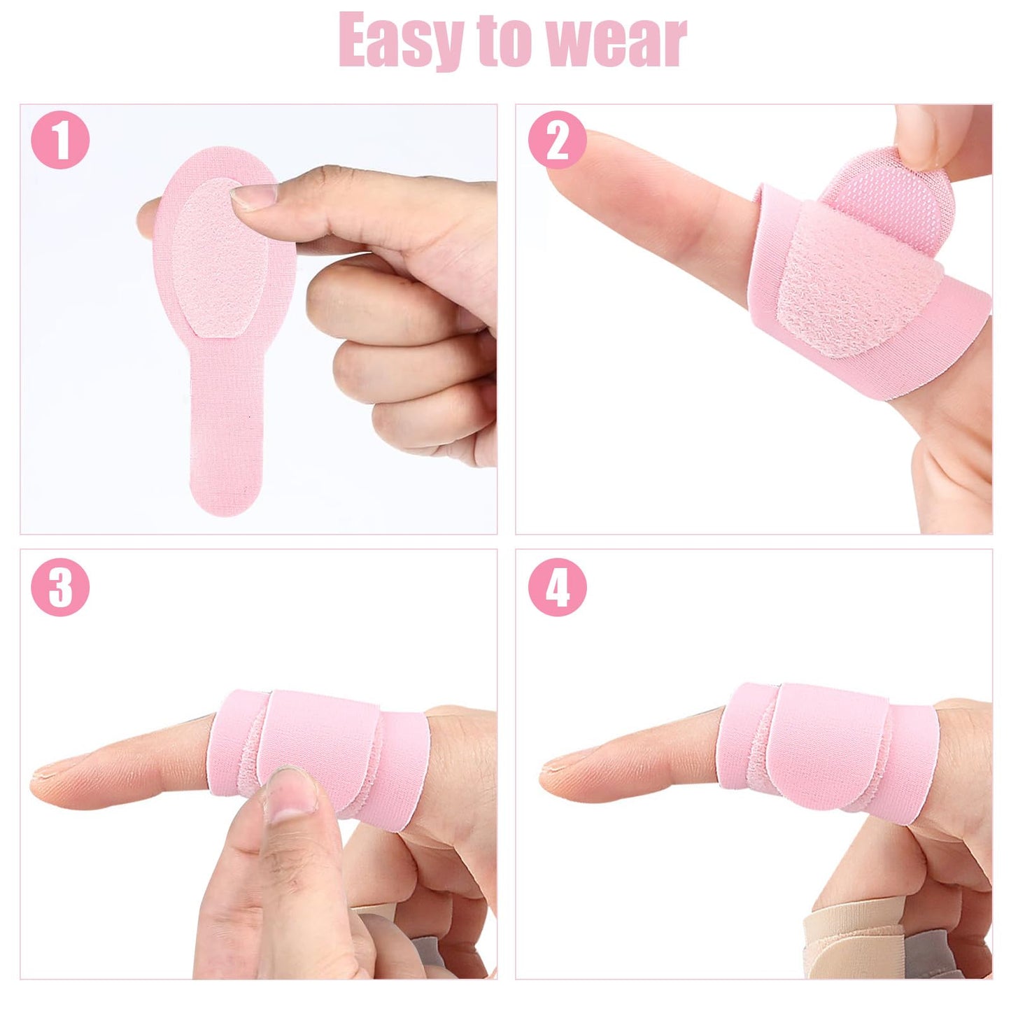 UOMIO 8 PCS Finger Sleeves, Finger Compression Sleeve, Finger Covers, Finger Splints Finger Sleeves, Breathable Finger Tape, Finger Wraps for Arthritis Sprain Trigger Finger Sports Aid Support