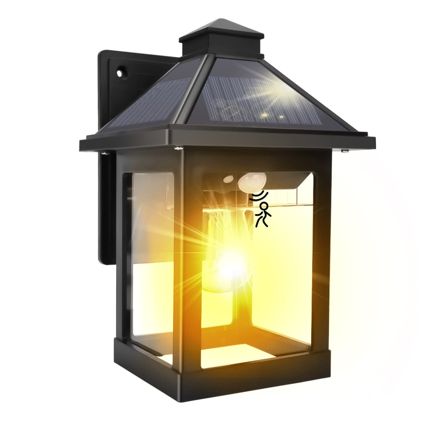 Nodfens Solar Lights Outdoor Garden, Solar Security Lights Outdoor Motion Sensor with 3 Modes, IP65 Waterproof Security Lights Outdoor Motion Sensor Solar Powered for Wall Fence Yard and Front Door