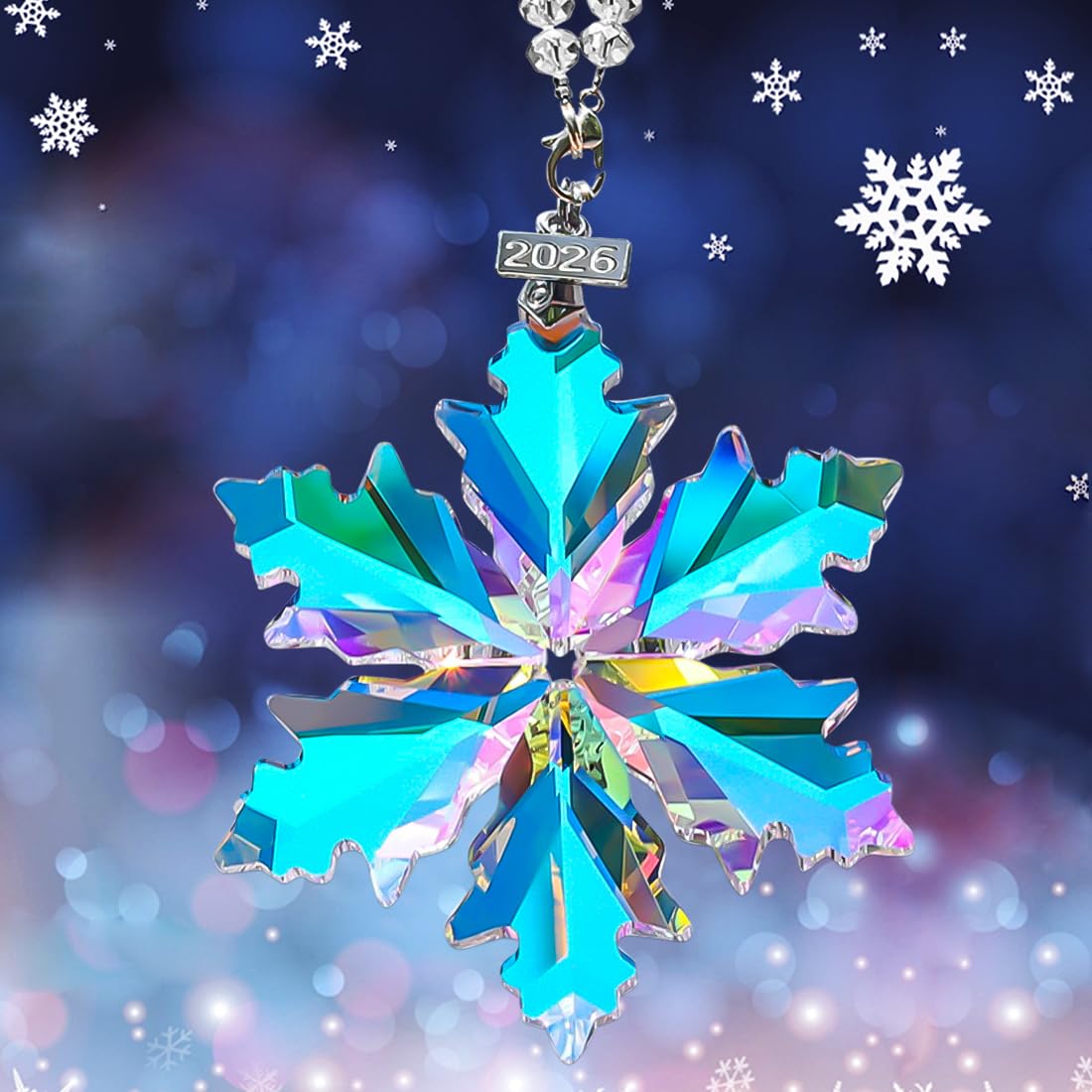 2026 Christmas Ornaments, Crystal Snowflake Ornaments, Pretty Beautiful