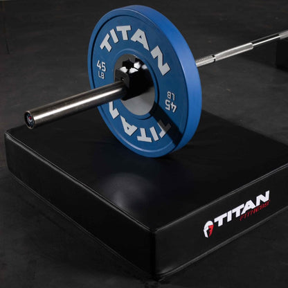 Titan Fitness Black Silencer Drop Pad Set, Weightlifting Drop Pads, 6" Crash Cushion Pads