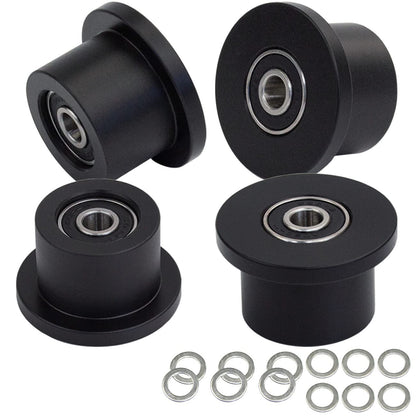 Total Gym 1700 Club Wheels/Rollers Qty for 4 Models 1000 1100, 1400, 1500, 1600, 1700, 1800, 1900, Achiever, Force, Gold, Max, Platinum, Platinum Plus, Pro, Supra, Supreme, Ultima, Ultra, XLI