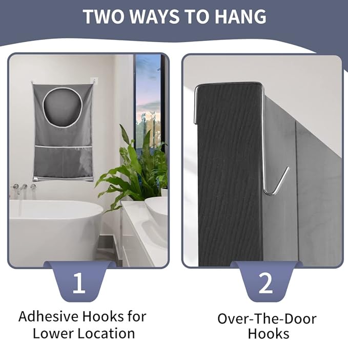 Hanging Laundry Hamper, Over The Door Laundry Hamper, Hanging Laundry Bag