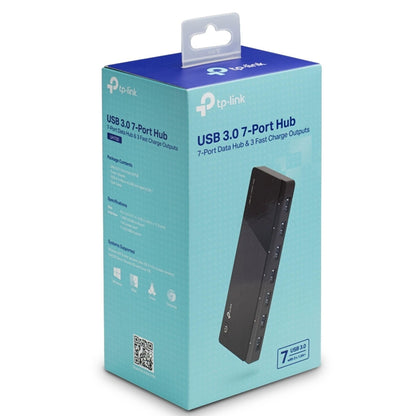 TP-Link UH700 USB Hub, 1.5A Fast Charging 7-Port Docking Station, 10x Data Transfer Speed up to 5Gbps, 12V/2.5A Power Adapter and 1m USB 3.0 Cable, Compatible with Windows, Mac OS X and Linux systems