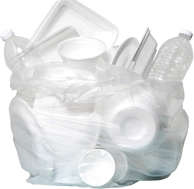 Aluf Plastics High Density Trash Bags, 30 Gallon, 16 Micron,