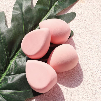 BEAKEY Super Soft Makeup Sponge Set of 6, Makeup Sponges for Foundation, Liquid, Cream and Powder, Pink Beauty Sponge for Blending, 0 Latex Blender