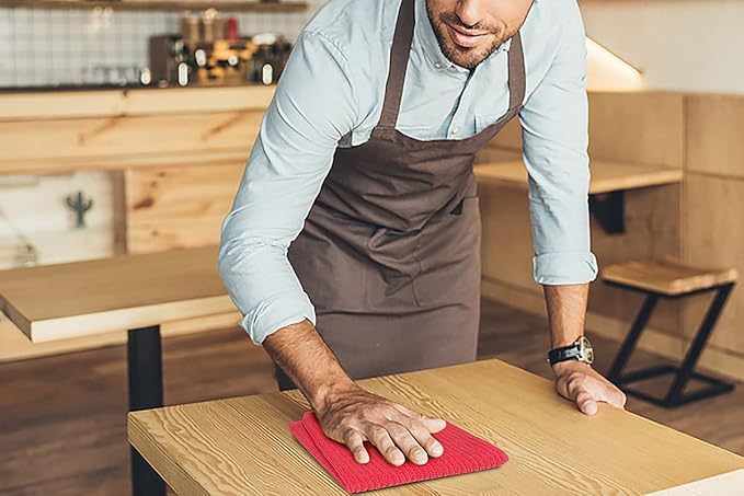 Softolle Bar Mop Towels, 16x19 Inches, 100% Cotton, Kitchen and Bar Cleaning
