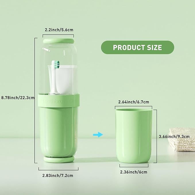 Toothbrush Cup with Cover, Travel Toothbrush Case Portable Toothbrush Holder