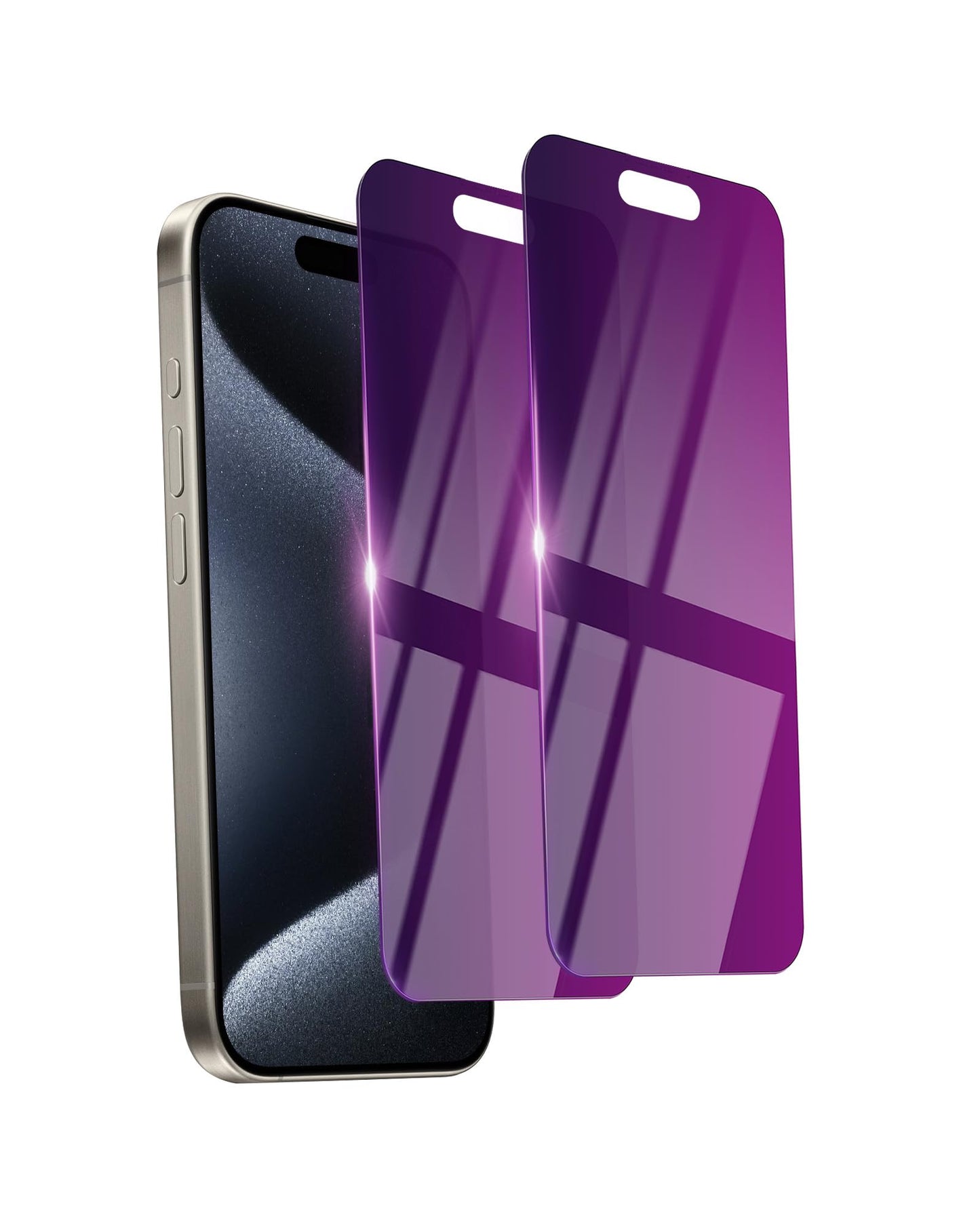 2 Pack Privacy Screen Protector for iPhone 16 Pro Max Tempered Glass 6.9inch Private Saver Anti-Spy Eye Protection Anti-Scratch Full Coverage