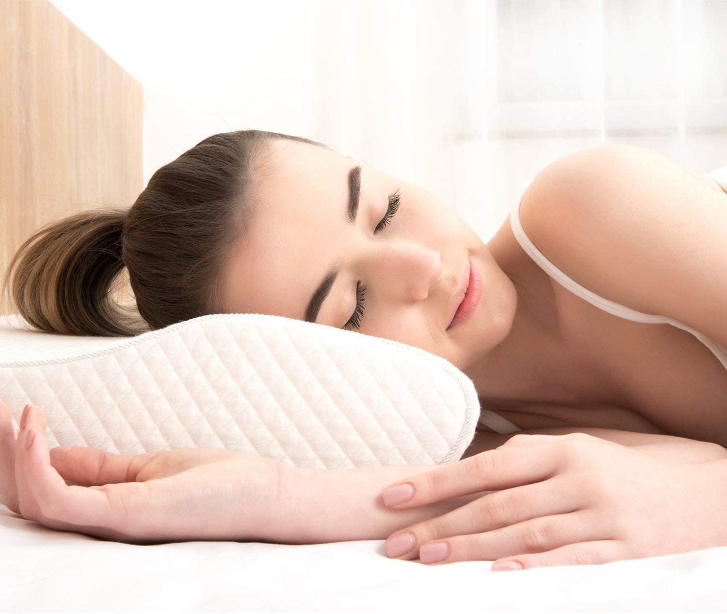 Contour Memory Foam Pillow Orthopedic Sleeping Pillows, Ergonomic Cervical Pillow for Neck Pain - for Side, Back and Stomach Sleepers, Free Pillowcase Included (Firm & Near King)