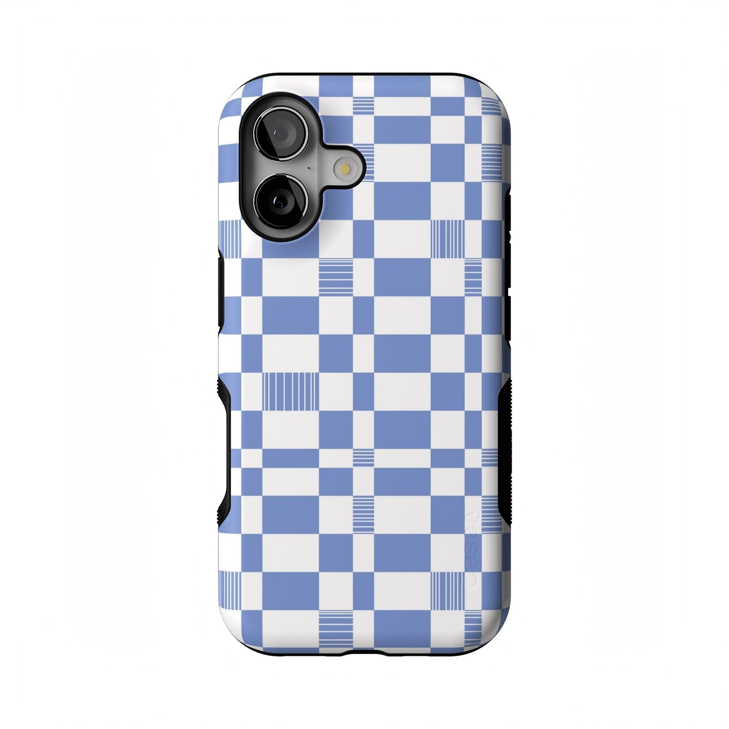 Casely iPhone 17 Case | Blue Stripes | Sunday Best | Compatible with MagSafe | Bold Protective Design