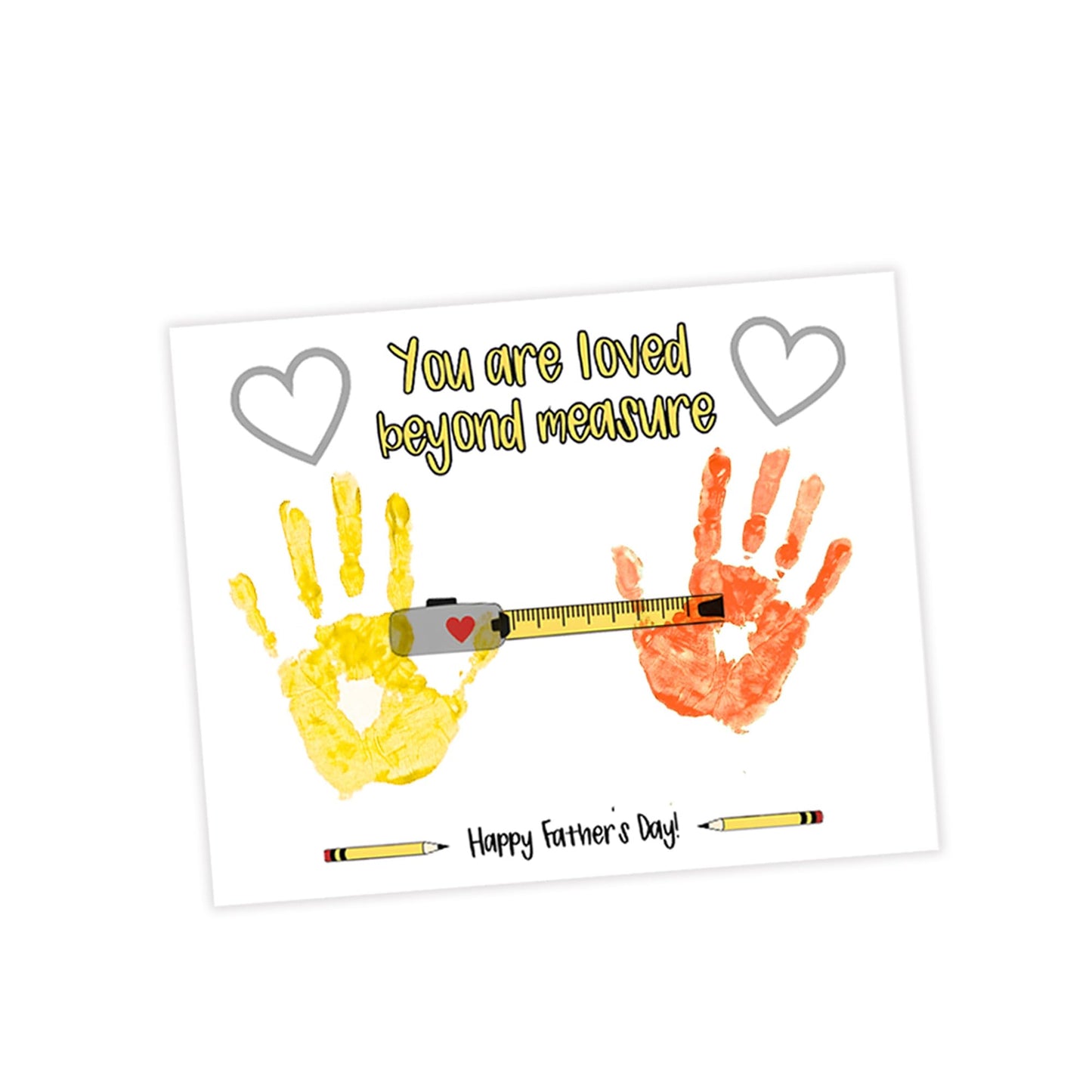 Father’s Day Crafts for Kids – Family Handprint Kit, Best Dad Ever Hands Down Gifts from Kids, Create Keepsake Dad Will Cherish Forever, DIY Art Activity for Toddlers, Set of 3 Personalized Present