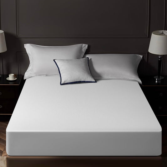 King Mattress Protector Tencel Luxury 100% Waterproof Mattress Protector,Silky Soft & Breathable,Cooling Mattress Pad Cover Fitted 18" Deep Pocket Noiseless,78"x80"
