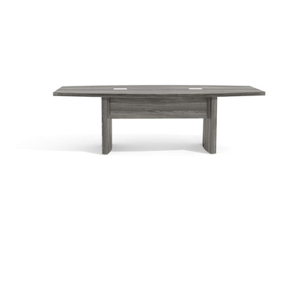 Safco Aberdeen 8 ft Conference Table, Contemporary Laminate, for Modern Business and Meeting Rooms, Gray Steel