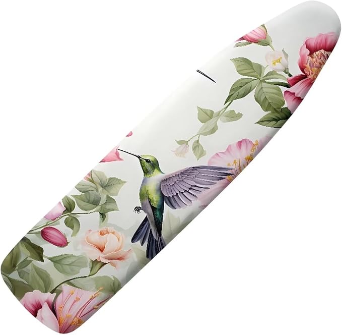 Sprowallow Hummingbird Flower Ironing Board Cover and Pad Full Size Scorch