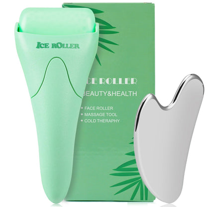 Ice Roller for Face and Body Massage, Facial Roller Skin Care Tool for Reduce Wrinkles and Puffiness, Migraine Pain Relief and Skin Tighten, Cold Therapy for Cooling and Calming(Green)
