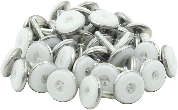 36PCS Screw on Furniture Glides Adjustable Furniture Leg Base Leveller M6 x