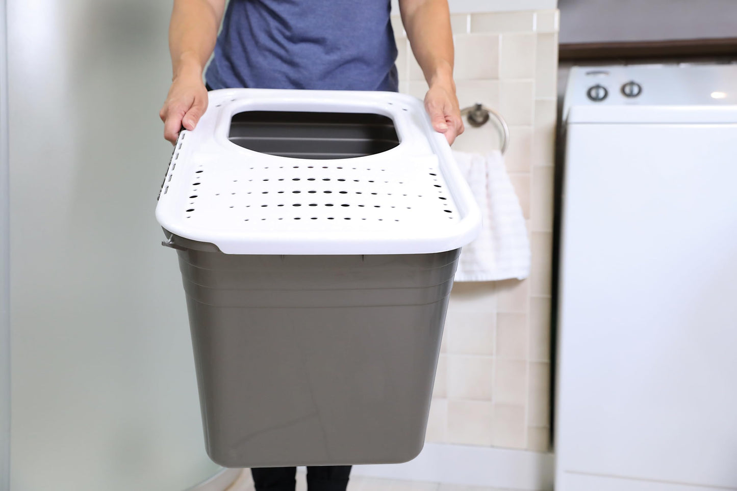 Petmate Enclosed Cat Litter Boxes - Top Entry Cat Litter Box Enclosure with Filter Lid, Made in USA