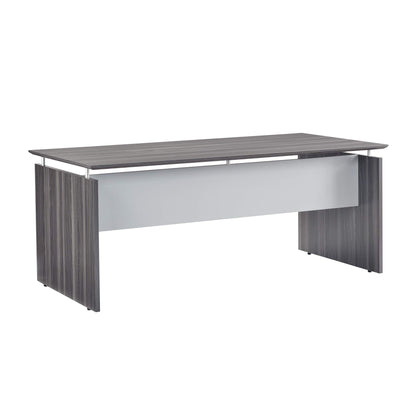Mayline MNDS63LGS Medina Straight Edge Desk, 63"W, Gray Steel Laminate