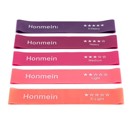 Resistance Bands for Working Out, Exercise Bands with 5 Resistance Levels Fit for Home Fitness, Strength Training, Natural Latex Resistance Band Include Instruction Guide and Carry Bag