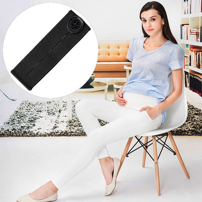 5PCS Adjustable Waist Extender, Elastic Button Extender Pants Waist Extension for Trousers Jeans Pregnant Trousers