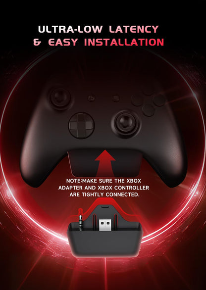 RYR Wireless Gaming Headset for Xbox Series X|S, Xbox One, PS5, PS4, Mac, Bluetooth 5.3, 3D Surround Sound, Rotatable Earmuffs, Gaming Headphones with Noise Canceling Microphones, White-Red