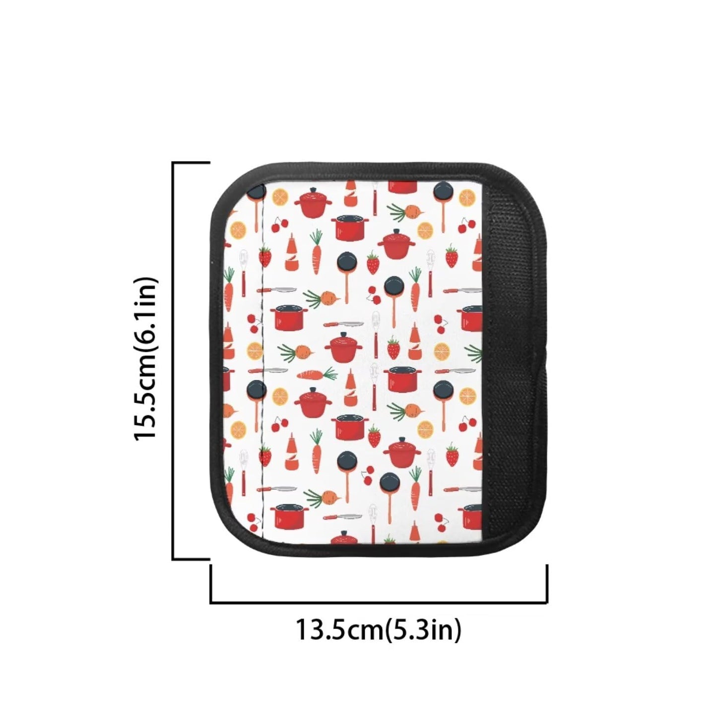 HUISEFOR Strawberry Refrigerator Handle Covers Set of 4 Non-Slip Fridge Handle Covers for Microwave Stove Dishwasher Decorative Appliance Handles Cover Gift for Friends