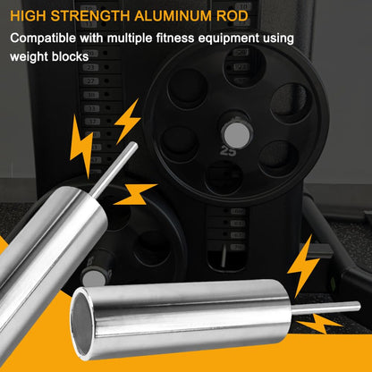 Disjest Weight Stack Pin Extender for Gym Cable Machine, 3/8" (10mm) Extension Pin, Allows Additional Olympic Weight Plates, Made of Durable Steel, Replacement Gym Equipment Accessory,Ø 10 mm × 6"