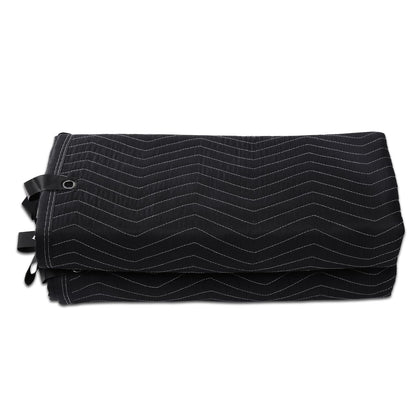 VEVOR Sound Dampening Blanket, 96" x 80", Extra Large Studio Grommeted Blanket with Grommets, Light Blocker for Door Acoustic Noise Blocking Blanket Studio Sound Absorption Sheet, Black