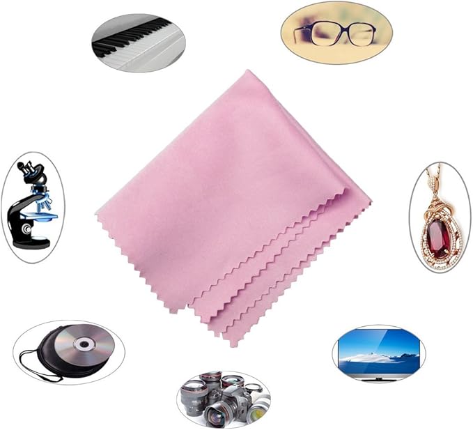 Microfiber Screen Cleaning Cloths, HTTX 4-Pack 6 x 7 inches