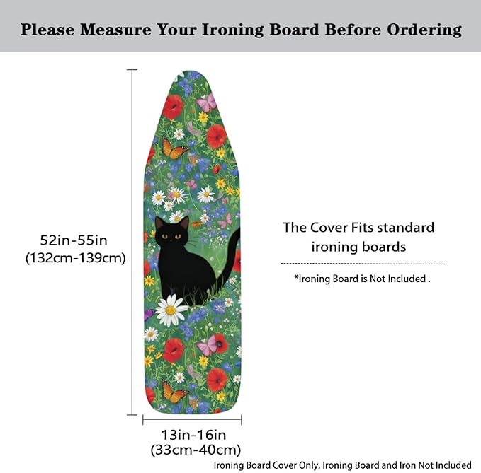 Cat Daisy Ironing Board Cover and Pad Cover