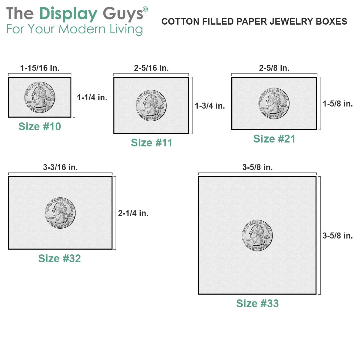TheDisplayGuys - 25-Pack #34 Kraft Paper Jewelry Boxes w. Cotton Padding - White Swirl (3 7/8" x 3 7/8" x 2") - Gifting, Shipping, Retail