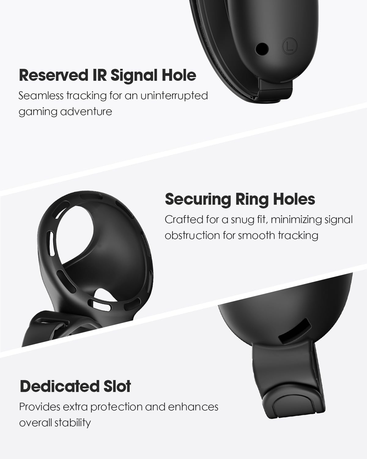 SUPERUS Head Strap & Controller Grips Cover for Meta Quest 3S/Quest 3, Enhanced Head Comfort and Provides Protection for The Grips