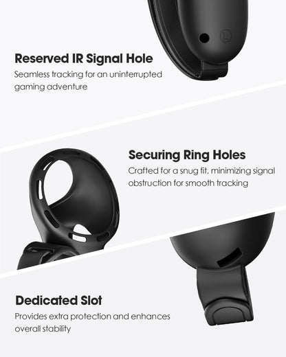 SUPERUS Head Strap & Controller Grips Cover for Meta Quest 3S/Quest 3, Enhanced Head Comfort and Provides Protection for The Grips