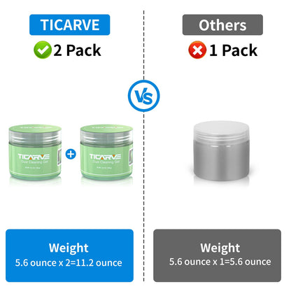 TICARVE 2Pack Cleaning Gel for Car Detailing Vent Cleaner Cleaning Putty Gel Auto Detail Tools Car Interior Cleaner Cleaning Mud for Cars and Keyboard Cleaner Cleaning Slime Green (320g/11.2oz)