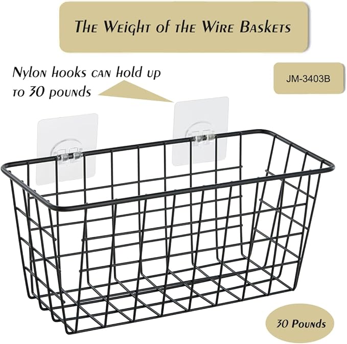 2 Pack Hanging Storage Basket, Bathroom Basket, Household Goods,
