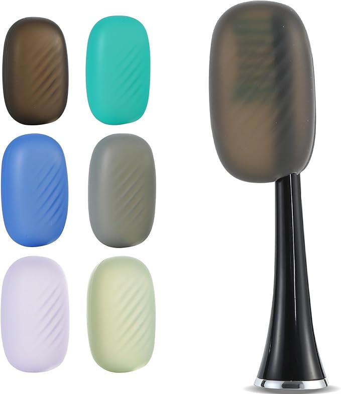 6 Packs Silicone Toothbrush Covers, Tooth Brush Cover Cap