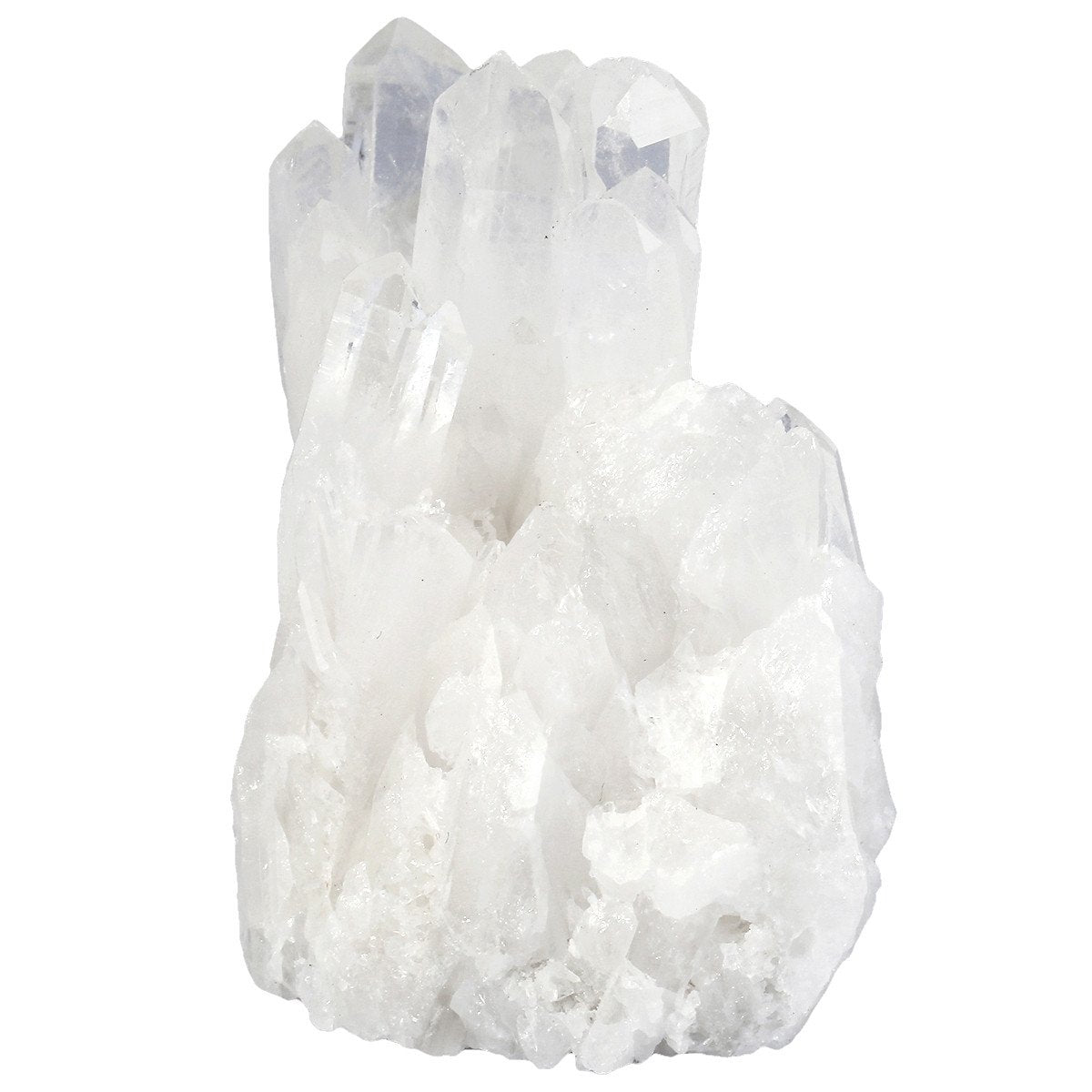 mookaitedecor Natural Clear Quartz Crystal Cluster Mineral Geode Druzy Specimen, 0.55lb-0.88lb