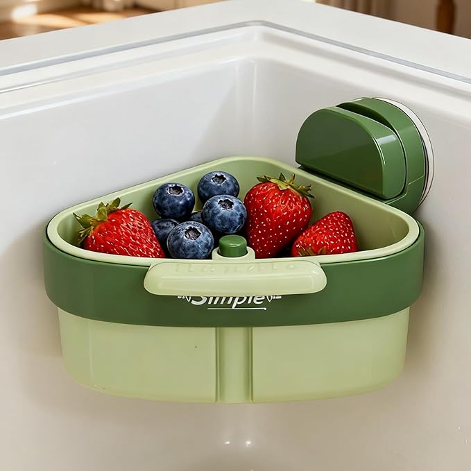 2026 New Suction Cup Sink Strainer | Corner Sink Strainer | Sinks Trash Food