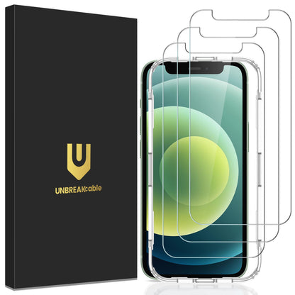 UNBREAKcable Shatterproof Tempered Glass Screen Protector for iPhone SE 2022/SE 2020, iPhone 8/7 [3-Pack] [99.99% HD Clear] [Easy Installation Frame] [9H Hardness][Bubble Free] for Apple 4.7''