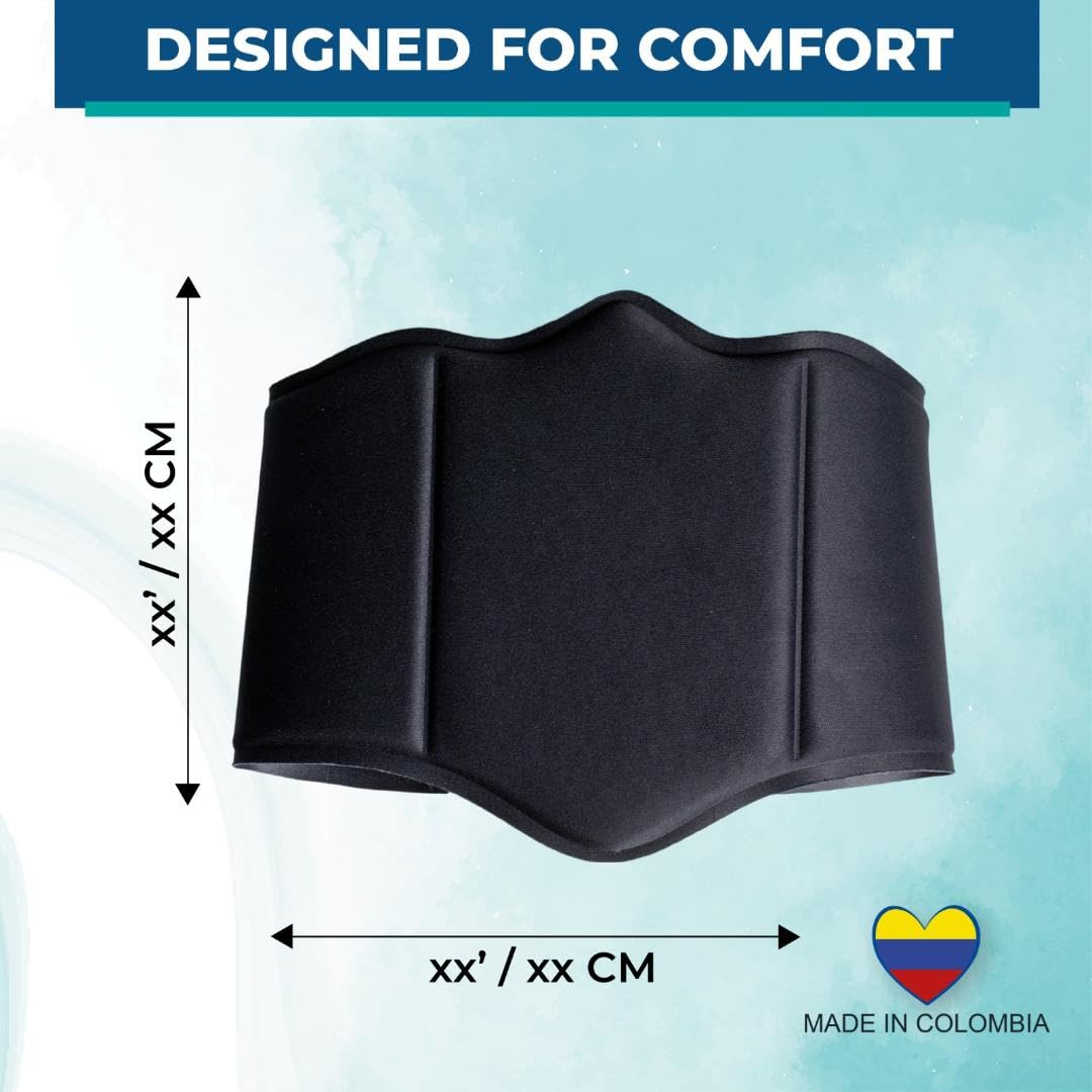 Lipo Express 360 Bbl Lipo Foam Ab Board Post Surgery Abdominal Compression Board Belly Lipo Wrap Recovery Waist Cincher Black