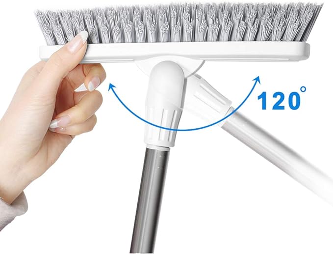 Affogato Floor Scrub Brush Bathroom Long Handle Bathtub Push Broom Shower Tile