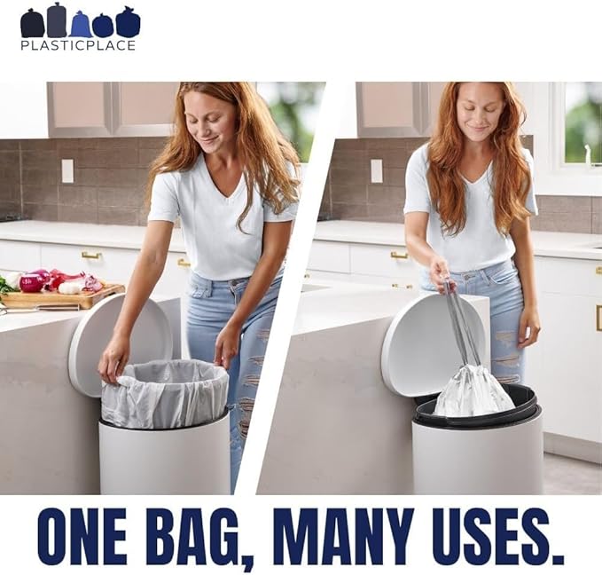 Plasticplace Custom Fit Trash Bags Compatible