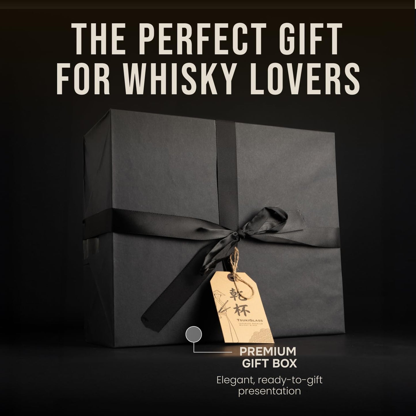 TsukiGlass Storm Japanese Crystal Whisky Decanter | 100% Ultra Clarity Lead-Free Crystal | 750ml Elegant Liquor Carafe for Whiskey, Scotch | Fathers Day Gift | Bourbon & Spirits