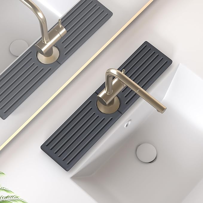 Stone Faucet Mat for Kitchen Sink, Water Absorbing Sink Water Splash Guard