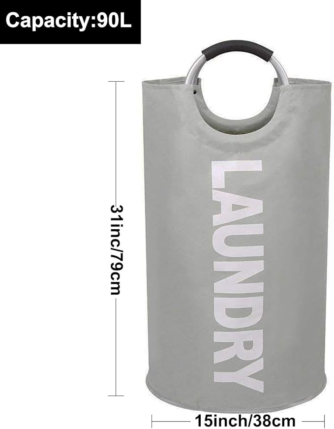 Mziart 90L Large Collapsible Laundry Hamper Laundry Basket